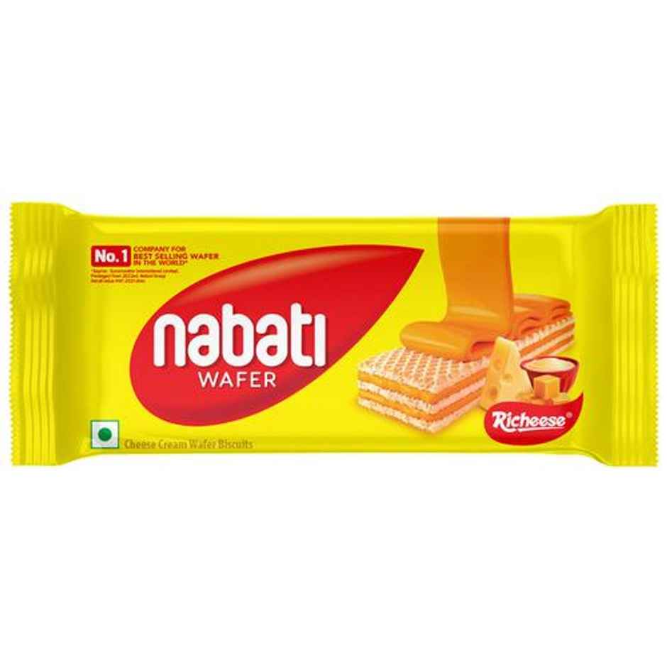 Nabati Cream Biscuits - Richeese Butter Wafer Bars | Maida-free and Trans Fat-free Combo